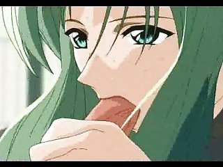 Anime girl sucking the cock