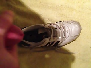Spitting and Cumming on Adidas Shoes