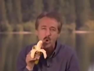 Man Plays With Banana and Gets Contents Squit in His Face