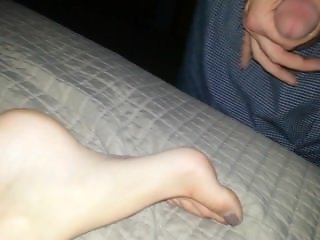 Wifes sleeping feet