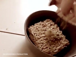 perverted noodle making