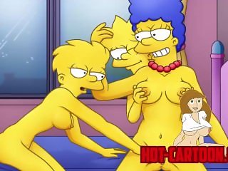 Cartoon Porn Simpsons Porn son, sister and mom have fun