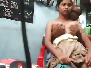 Desi Couple Getting Cozy In a Shop